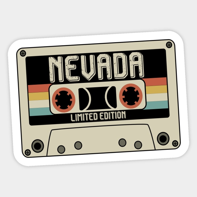 Nevada - Limited Edition - Vintage Style Sticker by Debbie Art